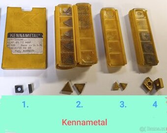 Plátky Kennametal- různé druhy