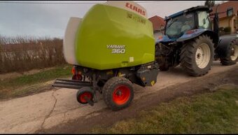 Balíkovač lis na guľaté balíky claas variant 360