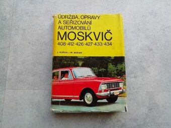 Moskvič 408, 412 - kniha údržba a opravy - doprava v ceně