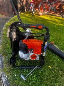 Stihl BT 131 + vrták 150mm půdní vrták jamkovač zánovní