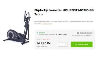 eliptický trenažér Motio 80