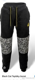 Black cat Tepláky jogger Black vel M