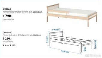 dětské postele IKEA