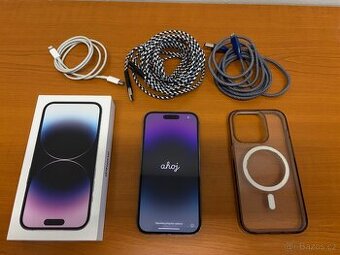 iPhone 14 Pro, 512 GB fialový, pěkný stav