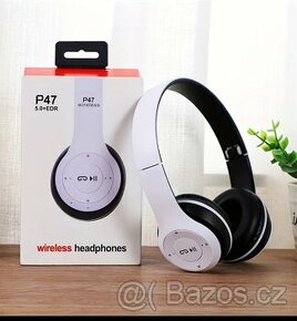 Bezdrátová bluetooth skládací nabíjecí sluchátka