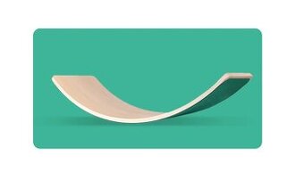 NOVÁ Balanční deska s měkkým filcovým povrchem - Zelená tm.