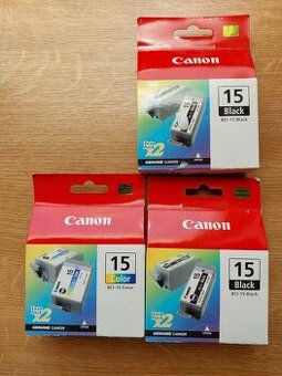 Originální Canon BCI-15 Black a BCI-15 Color