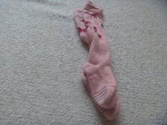 růžové jezdecké podkolenky s koňmi zn. Decathlon vel 31-34