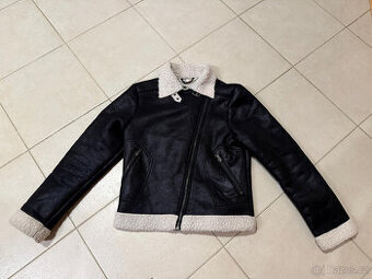 Dívčí bunda - kožíšek vel. 158