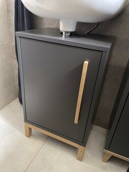 Skříňka pod umyvadlo Eklund, antracitová