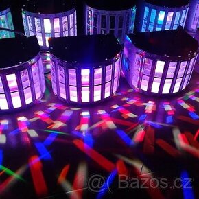 Lixada 24W RGBW DJ Párty světlo Projector, 6 kanálů, DMX 512