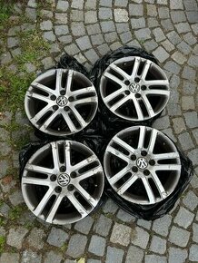 VW ORIGINAL GOLF CADDY TOURAN ŠKODA ALU DISKY 6,5X16 ET50 - 1