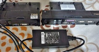 2x dokovací stanice Dell + origo 130w dell adapter.