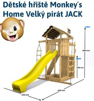 Dětské hřiště Monkey´s Home Velký pirát JACK