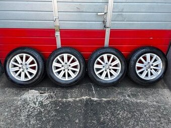 Original ALU kola VW WELLINGTON 15" 6J ET50 letní 195/65/R1