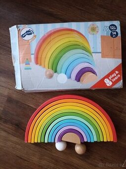 Montessori dřevěná skládačka - Velká duha