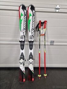 SET Lyže Nordica Dobermann 110 cm boty 225 mm hole 90cm