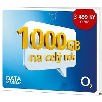 O2 SIM Cz datamanie 1000gb na rok - 1