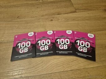 Limitovaná předplacené karta T-Mobile 100GB