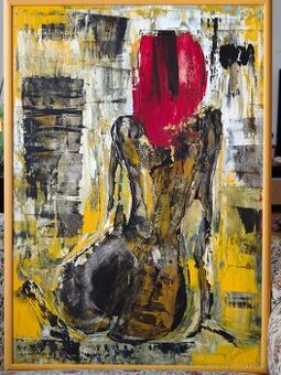 expresivní akt od malíře Miroslava Sabeva