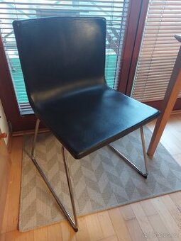 Jídelni židle kožené Ikea Bernhard 3 kusy