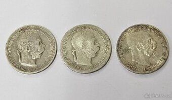 Rakouska stříbrná mince 1 koruna