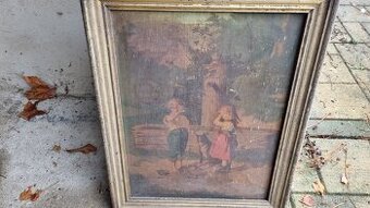 Starý obraz na plátně