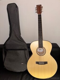 Virus VGJ2 MNT – akustická kytara, top stav, téměř nehraná