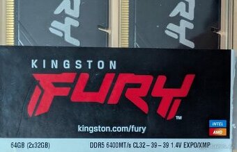 PRODÁM: RAM Kingston DDR5 6400MT/s 64GB Kit (2x32GB) CL32