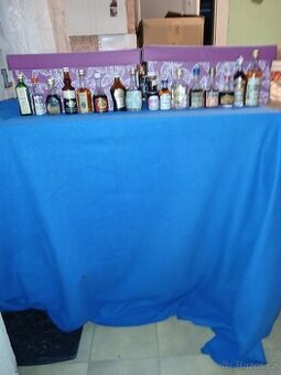 Sbírka lahviček  s alkoholem - 1