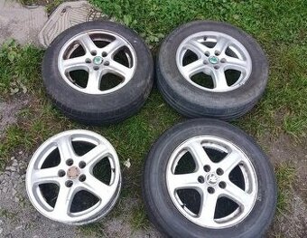 Originální ALU kola Škoda 5x100 15 ET38 Fabia Roomster Okta