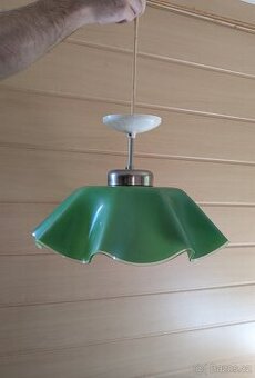 Retro lustr zelený