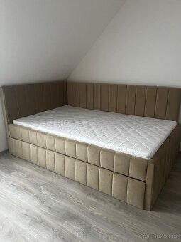 Čalouněná postel s přistýlkou -  COMFINO VELVET 120x200