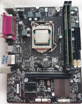 MB Gigabyte GA-H81M-DS2 + Intel G3240 3.1GHz + 4GB DDR3