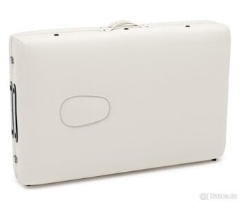 Dvouzónový masážní lehátko , bílý