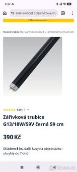 UV Zářivková trubice G13/18W/59V černá 59 cm