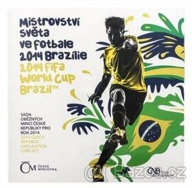 Sada oběžných mincí MS ve fotbale 2014 BRAZÍLIE-SLEVA - 1