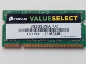 Corsair 2GB DDR2 SODIMM Memory