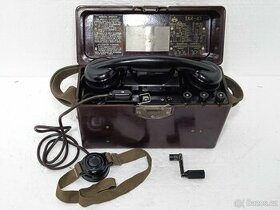 Vojenský bakelitový polní telefon SSSR - 1