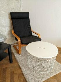 Ikea křeslo Poang, stolek, koberec - 1