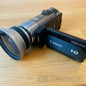 Canon Legria HF200 + objektiv Raynox