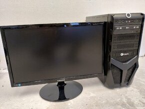 Počítač 4 core + 22" monitor