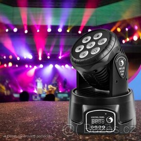 SHEHDS Otočné hlavy LED WASH 7x12W RGBW