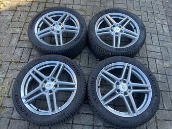Sada ALU kol RIAL 5x112 R18 + zimní pneu Michelin 6mm 2023