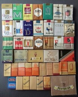 Staré cigarety, sbírka starých cigaret