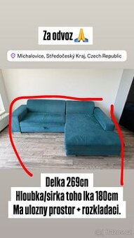 ZDARMA GAUČ ZA ODVOZ