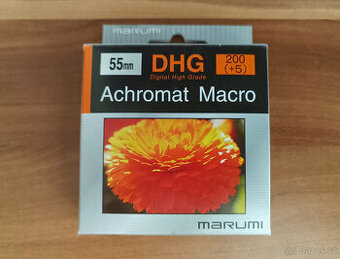 55mm achromatická makropředsádka +5D Marumi - 1