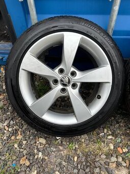 Originální alu kola Škoda Rapid + letní/zimní pneu