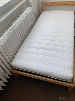 Postel Ikea + rošt + matrace