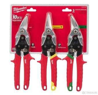 Sada nůžek Milwaukee na plech 3 ks 4932499020
